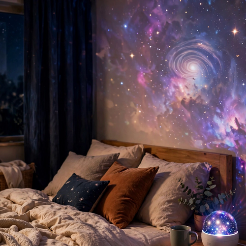 360° Rotating Star Projector — Galaxy Night Light